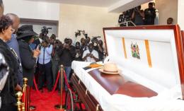File image of Raila Odinga's body.